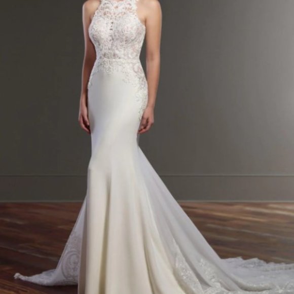 Martina Liana | Dresses | Martina Liana 873 Illusion Racerback Wedding ...